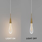 olcso Sziget lámpák-led függőlámpa konyhai lámpatestek mennyezeti led modern arany függőlámpa mini könnycsepp kristály függőlámpa konyhaszigethez hálószoba folyosó bejáratához (1 csomag)