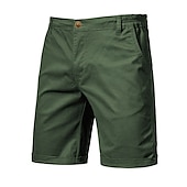 cheap Work Shorts-Men&#039;s Dress Shorts Work Shorts Casual Shorts Golf Shorts Pocket Straight Leg Solid Colored Comfort Wearable Knee Length Outdoor Daily Streetwear Stylish Black Pink