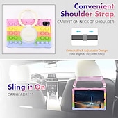 abordables Coques pour tablettes Samsung-Tablette Etuis coque Pour Samsung Galaxy Tab S8 11&#039;&#039; S6 Lite A7 A 8.0&quot; 2022 2021 2020 2019 Portable Poignée Porte-crayons Bande dessinée Dégradé de Couleur Armure Silicone Pour Enfants