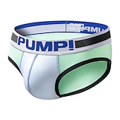 cheap Men&#039;s Briefs Underwear-Men&#039;s 1pack Seamless Panty Stripe N / A Solid Colored Normal Light Blue White