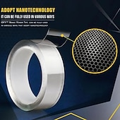 cheap Bathroom Gadgets-Monster Tape Waterproof Wall Stickers Reusable Heat Resistant Bathroom Home Decoration Tapes Transparent Double Sided Nano Tape 3*200cm