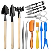 abordables outils à main de jardin-outils succulents, mini ensemble d&#039;outils de jardin, ensemble d&#039;outils de repiquage, kit de soins succulents pour plante de jardinage miniature succulente, multi, 12 pcs