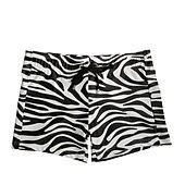 billiga Herrboxers-Herr 1-pack Boxershorts Badkläder Snörning Mönster Polyester Andningsfunktion Mjuk Färgblock Medium Midja Svart