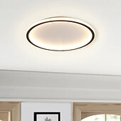 お買い得  フラッシュマウント＆セミフラッシュマウント-1ライト　新しいled　シーリング　ランプラウンド　超薄型　シンプル　円形　デザイン　シーリングライト　メタル　ベッドルーム　ランプ　北欧クリエイティブ　家庭用　オフィス　スタディダイニングランプ　28wリモコンでのみ調光可能