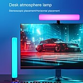cheap Smart Lights-LED Smart Light Bar with Control Ambiance Mood Lighting Bedroom Atmosphere Lamp Electric Competition Computer Pickup Atmosphere Lamp IR Remote Control USB 2 Packs