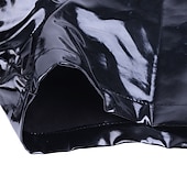 cheap Casual Shorts-Men&#039;s Casual Shorts Faux Leather Shorts Solid Colored Comfort Soft Home Casual Clubwear Sexy Wetlook Black