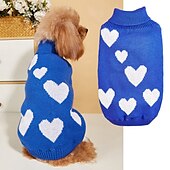 billiga Rockar-Hund Katt Kappor Tröjor Jakke Valpkläder Jumper Prinsessa Romantisk Ljuv Vinter Varm Mjuk Bekväm Tjock alla hjärtans dag Alla hjärtans dag Ledigt / vardag Hundkläder for Bulldogg Shiba Inu Cocker