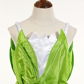 economico Costumi per bambine-Fiaba Principessa Tiana Abito da damigella Costume per festa a tema Abiti in tulle Cosplay for Ragazze Bambini Carnevale Mascherata Matrimonio Ospite di nozze