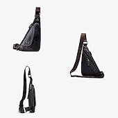 levne Pánské tašky-pánská taška na popruh z hovězí kůže - vintage crossbody kabelka přes rameno pro cestování, outdoor a každodenní použití