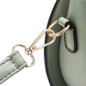 cheap Handbag &amp; Totes-Women&#039;s Black Faux Leather Handbag with Gold Cat Charm and Metal Handle - Stylish Crossbody for Casual or Formal Use