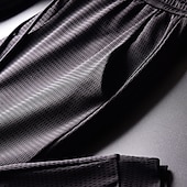 cheap Casual Pants-Men&#039;s Trousers Cropped Pants Casual Pants Drawstring Elastic Waist Solid Colored Breathable Quick Dry Outdoor Daily Gym Casual Athletic Black Micro-elastic
