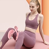 billiga Muskeltränare-höft &amp; bäckentränare bäckenbottentränare arm ben tränare sport bantningsträning tre räknade blygsamma tre kraftlägen hemgym yogaträning för kvinnor