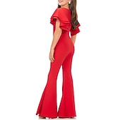 cheap Flower Girl Dresses-Jumpsuits Floor Length Flower Girl Dress Pageant &amp; Performance Juniors Cute Prom Dress Chiffon with Solid Color Elegant Fit 3-16 Years dress to impress