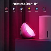 economico Luci intelligenti-Lampada da tavolo portatile LED Smart Light con atmosfere Bluetooth lampada da scrivania intelligente WiFi controllata vocalmente lampada a ritmo musicale Tuya USB