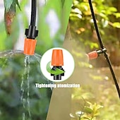 cheap Watering &amp; Irrigation-Garden Irrigation System 164FT 200 Pack Drip Irrigation Kit 1/4&quot; Blank Distribution Tubing Watering Drip Kit Automatic Irrigation Equipment for Garden Greenhouse, Flower Bed,Patio,Lawn