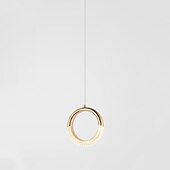 abordables Éclairages pour îlot-luminaire suspendu led anneau cercle design luminaire suspendu 1- luminaire suspendu pour chambre à coucher, éclairage intérieur à longueur réglable pour la cuisine de la salle à manger