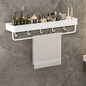 economico Mensole per il bagno-doccia caddy bagno scaffali a parete bianco dell&#039;organizzatore di immagazzinaggio cremagliera bagno cucina bagno hardware ciondolo bagno scaffale spazio doccia in alluminio cremagliera angolo mensola