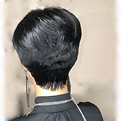 economico Parrucche di altissima qualità-parrucche kabadu pixie cut per donne nere parrucche brasiliane capelli umani con frangia f1b27 parrucche bionde afroamericane parrucche glueless densità 150%