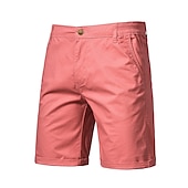 cheap Work Shorts-Men&#039;s Dress Shorts Work Shorts Casual Shorts Golf Shorts Pocket Straight Leg Solid Colored Comfort Wearable Knee Length Outdoor Daily Streetwear Stylish Black Pink