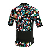 abordables Maillots pour hommes-21Grams Homme Maillot Velo Cyclisme Manche Courte Cyclisme Top avec 3 poches arrière VTT Vélo tout terrain Vélo Route Respirable Evacuation de l&#039;humidité Séchage rapide Bandes Réfléchissantes Jaune