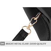 abordables Cabas et fourre-tout-Femme Sac à main Sac bandoulière Cartable Sac à Poignée Supérieure faux cuir Bureau du quotidien Rendez-vous Noeud Couleur unie Vin Noir Rose dragée