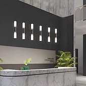 voordelige Cilinderontwerp-led hanglampen 2-lichts modern keukeneiland dimbaar led modern zwart goud mini hanglamp, slaapkamer nachtkastje zwart kleine hanglamp