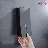 お買い得  ソープディスペンサー-シャワー用シャンプーディスペンサー、ウォールマウントソープ/シャンプー/ローションシャワーディスペンサーシステムクールマットブラックコンストラクションABS 1pcウォールマウントプッシュボタンハンドウォッシュマシン450ml