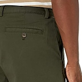 preiswerte Arbeitsshorts-Herren Rosa Shorts Shorts Kurze Hosen Chino Bermuda Shorts Bermudas Lässige Shorts Tasche Elastische Taille Glatt Komfort Knielänge Outdoor Täglich Festtage 100% Baumwolle Strassenmode Stilvoll
