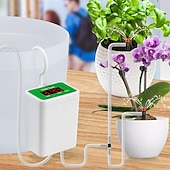 cheap Watering &amp; Irrigation-Automatic Watering System USB Power Automatic Drip Irrigation Kit 8 Drop Arrow Holiday Plant Watering Devices for Indoor Potted Plants LED Display DIY Automatic Plant Waterer Gift for Gardening Lovers
