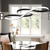 cheap Chandeliers-1-Light 75cm Acrylic Dimmable Pendant Light LED Chandelier Adjustable Note Design Modern for Home Livingroom Lighting ONLY DIMMABLE WITH REMOTE CONTROL