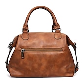 cheap Handbag &amp; Totes-Women&#039;s Faux Leather Satchel Handbag - Perfect for Daily Use, Work, and Travel
