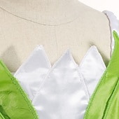 economico Costumi per bambine-Fiaba Principessa Tiana Abito da damigella Costume per festa a tema Abiti in tulle Cosplay for Ragazze Bambini Carnevale Mascherata Matrimonio Ospite di nozze