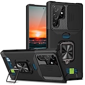 Χαμηλού Κόστους Samsung Θήκη-Θήκη Τηλεφώνου Για Samsung Galaxy S23 S22 S21 Plus Ultra A54 A34 A14 Θήκη Πίσω με Κάτοχο Δαχτυλιδιού Ολόκληρης Σώματος Προστατευτική Θωράκιση TPU PC