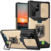 Χαμηλού Κόστους Samsung Θήκη-Θήκη Τηλεφώνου Για Samsung Galaxy S23 S22 S21 Plus Ultra A54 A34 A14 Θήκη Πίσω με Κάτοχο Δαχτυλιδιού Ολόκληρης Σώματος Προστατευτική Θωράκιση TPU PC