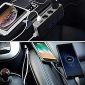 お買い得  車用充電器-シガレット ライター ソケット 4 usb 充電器 スプリッター 12v アウトレット 電源アダプター 車 新