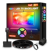 Недорогие Умный ночной свет-envisual tv светодиодная подсветка с камерой 3,8 м rgbic wi-fi tv подсветка для телевизоров ПК работает с alexa и приложением Google Assistant управление музыкой синхронизация телевизор с регулируемой яркостью света
