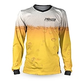 economico Maglie da uomo-Per uomo Maglia da ciclismo Maglia in discesa maglia per dirt bike Manica lunga Bicicletta Maglietta / Maglia Superiore con 3 tasche posteriori Ciclismo da montagna Cicismo su strada Resistente ai