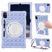 abordables Coques pour tablettes Samsung-Tablette Etuis coque Pour Samsung Galaxy Tab S8 11&#039;&#039; S6 Lite A7 A 8.0&quot; 2022 2021 2020 2019 Portable Poignée Porte-crayons Bande dessinée Dégradé de Couleur Armure Silicone Pour Enfants