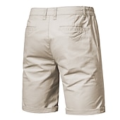 cheap Work Shorts-Men&#039;s Dress Shorts Work Shorts Casual Shorts Golf Shorts Pocket Straight Leg Solid Colored Comfort Wearable Knee Length Outdoor Daily Streetwear Stylish Black Pink