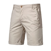 cheap Work Shorts-Men&#039;s Dress Shorts Work Shorts Casual Shorts Golf Shorts Pocket Straight Leg Solid Colored Comfort Wearable Knee Length Outdoor Daily Streetwear Stylish Black Pink