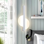 preiswerte Insellichter-20 cm LED Pendelleuchte nordisch schwarz Hängeleuchte mit weißem Lampenschirm Esszimmer Büro Schlafzimmer schlicht geometrisch Metall schwarz LED modern 220-240v