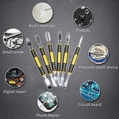 cheap Watch Repair Tools-6pcs Metal Crowbar Set, Small Metal Spudgers, Opening Pry Tools, Disassembly Tools For Mobile Phones And Digital Home Appliances