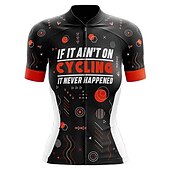 cheap Women's Jerseys-Women's Cycling Jersey Graphic Rainbow Unicorn Short Sleeve Bike Jersey Top with 3 Rear Pockets Mountain Bike MTB Road Bike Cycling Fast Dry Quick Dry Soft Reflective Strips Sports Rose Red + Black