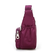 economico Borse a Tracolla-Borsa a tracolla da donna in nylon blu navy – borsa a tracolla multitasche resistente per lavoro, viaggi e uso quotidiano