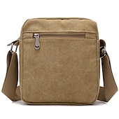abordables Sacs pour homme-sac messager en toile pour homme - petit sac à bandoulière durable avec bandoulière réglable pour les voyages et l&#039;utilisation quotidienne