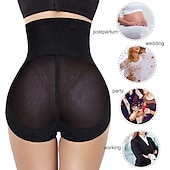 halpa Muotoilevat alushousut-naisten musta mesh korkeavyötäröinen lantio nostaa klassisia skinny s -kotiasuja