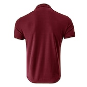 voordelige basis t-shirts-Voor heren T-shirt Coltrui Korte mouw Hoge nek Zomer Effen Stijlvol Modern eigentijds Comfortabel Vakantie Uitgaan Casual / Dagelijks Koffie Top T-shirt voor mannen