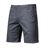 cheap Work Shorts-Men&#039;s Dress Shorts Work Shorts Casual Shorts Golf Shorts Pocket Straight Leg Solid Colored Comfort Wearable Knee Length Outdoor Daily Streetwear Stylish Black Pink