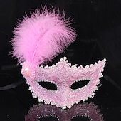 preiswerte Maske-Prinzessin Halloween Maske / Venezianische Maske / Maskenmaske Karnevalsmaske Vintage Halbgesicht Erwachsene Damen / Weiblich Karneval / Maskerade Party Maskerade Karneval von Venedig Einfache