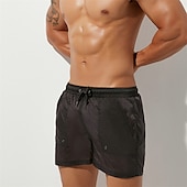 abordables shorts de baño para hombre-Hombre Pantalones de Surf Pantalones de Natación Boxers de Natación Pantalones cortos de playa Correa Cintura elástica Plano Transpirable Secado rápido Corto Casual Diario Festivos Elegante Sensual